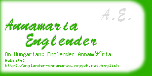 annamaria englender business card